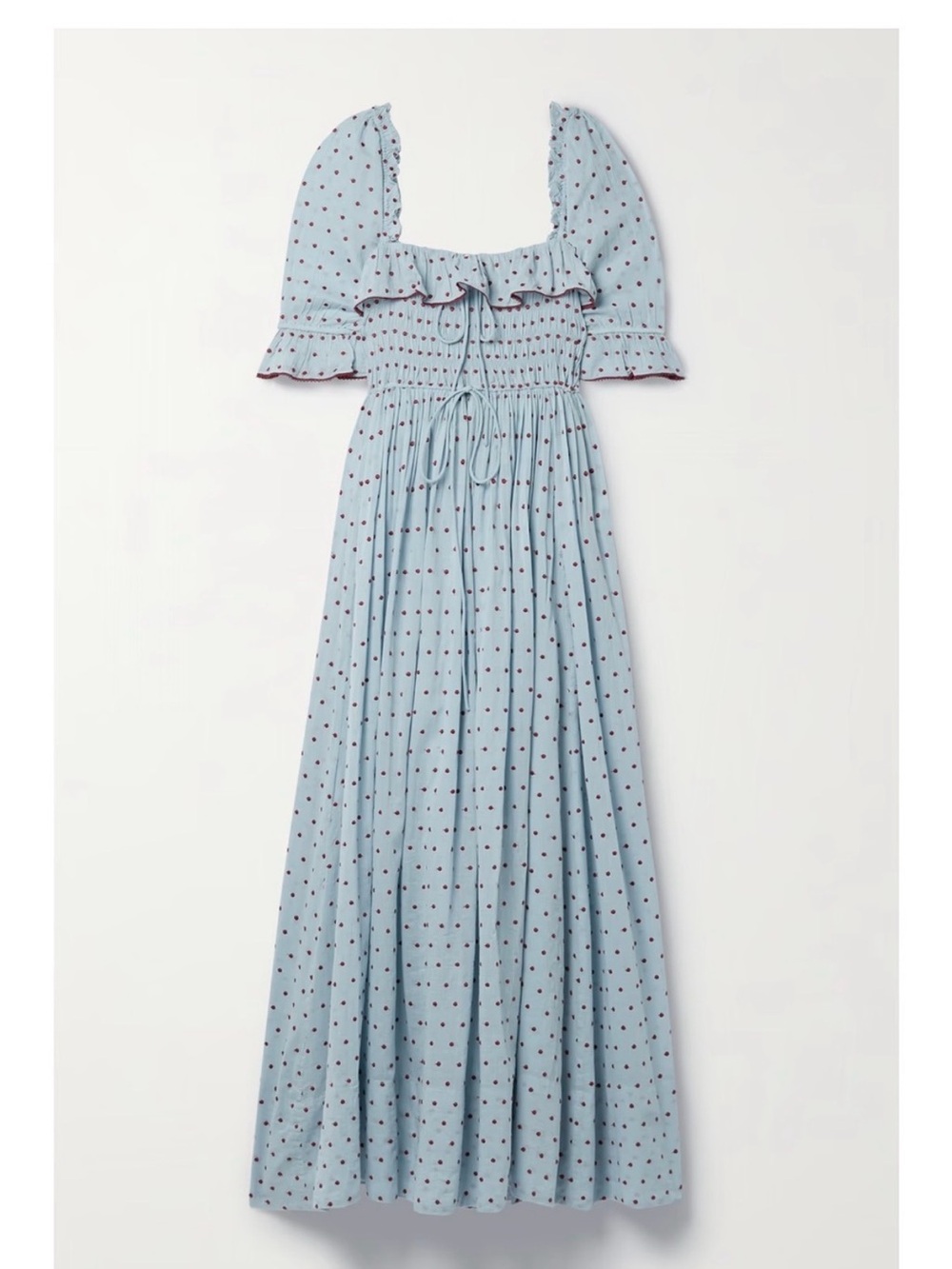 Doen Sol Dress in Azure Swiss Dot size large - Picture 1 of 9